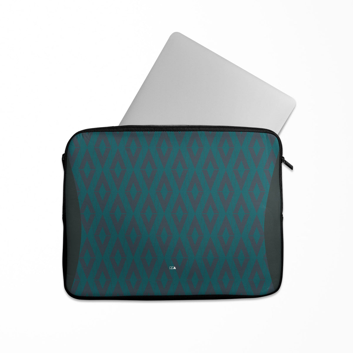 Laptop sleeve with the Monaco 2024-25 Prematch football shirt design by RIPA Football