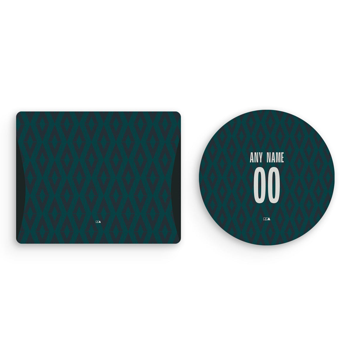 Mouse pad with the Monaco 2024-25 Prematch football shirt design by RIPA Football