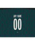 Mouse pad with the Monaco 2024-25 Prematch football shirt design by RIPA Football