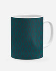 Mug with the Monaco 2024-25 Prematch football shirt design by RIPA Football