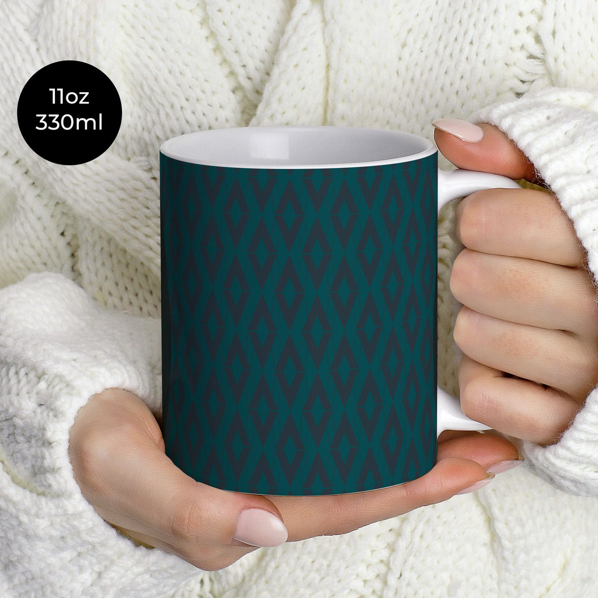 Mug with the Monaco 2024-25 Prematch football shirt design by RIPA Football