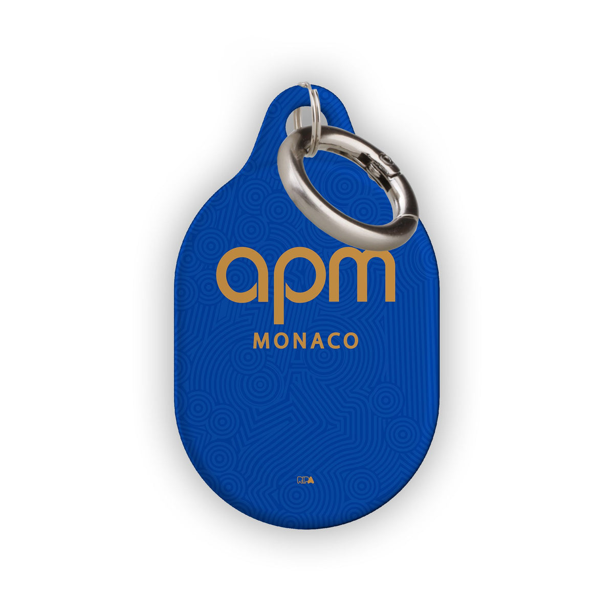 AirTag holder with the Monaco 2025-26 Away football shirt design by RIPA Football