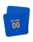 Coaster with the Monaco 2025-26 Away football shirt design by RIPA Football