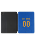 iPad case with the Monaco 2025-26 Away football shirt design by RIPA Football