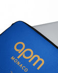 Laptop sleeve with the Monaco 2025-26 Away football shirt design by RIPA Football
