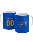 Mug with the Monaco 2025-26 Away football shirt design by RIPA Football