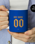 Mug with the Monaco 2025-26 Away football shirt design by RIPA Football