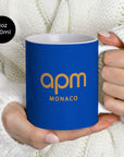 Mug with the Monaco 2025-26 Away football shirt design by RIPA Football