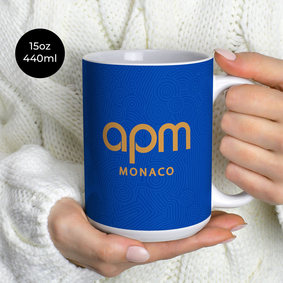 Mug with the Monaco 2025-26 Away football shirt design by RIPA Football