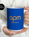 Mug with the Monaco 2025-26 Away football shirt design by RIPA Football