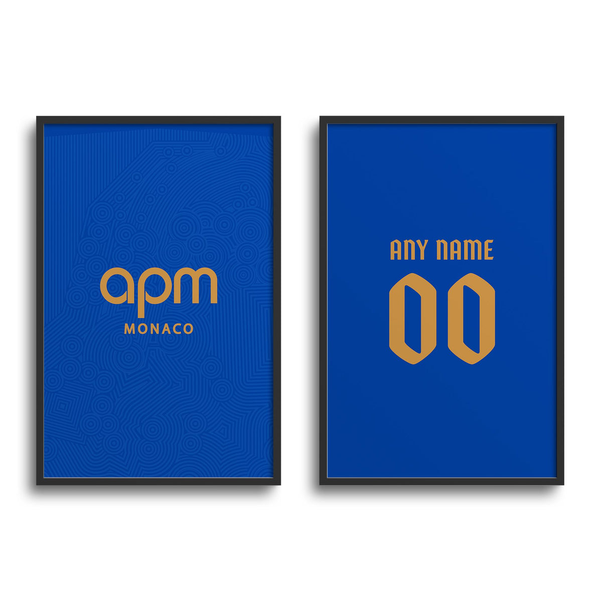 Print with the Monaco 2025-26 Away football shirt design by RIPA Football