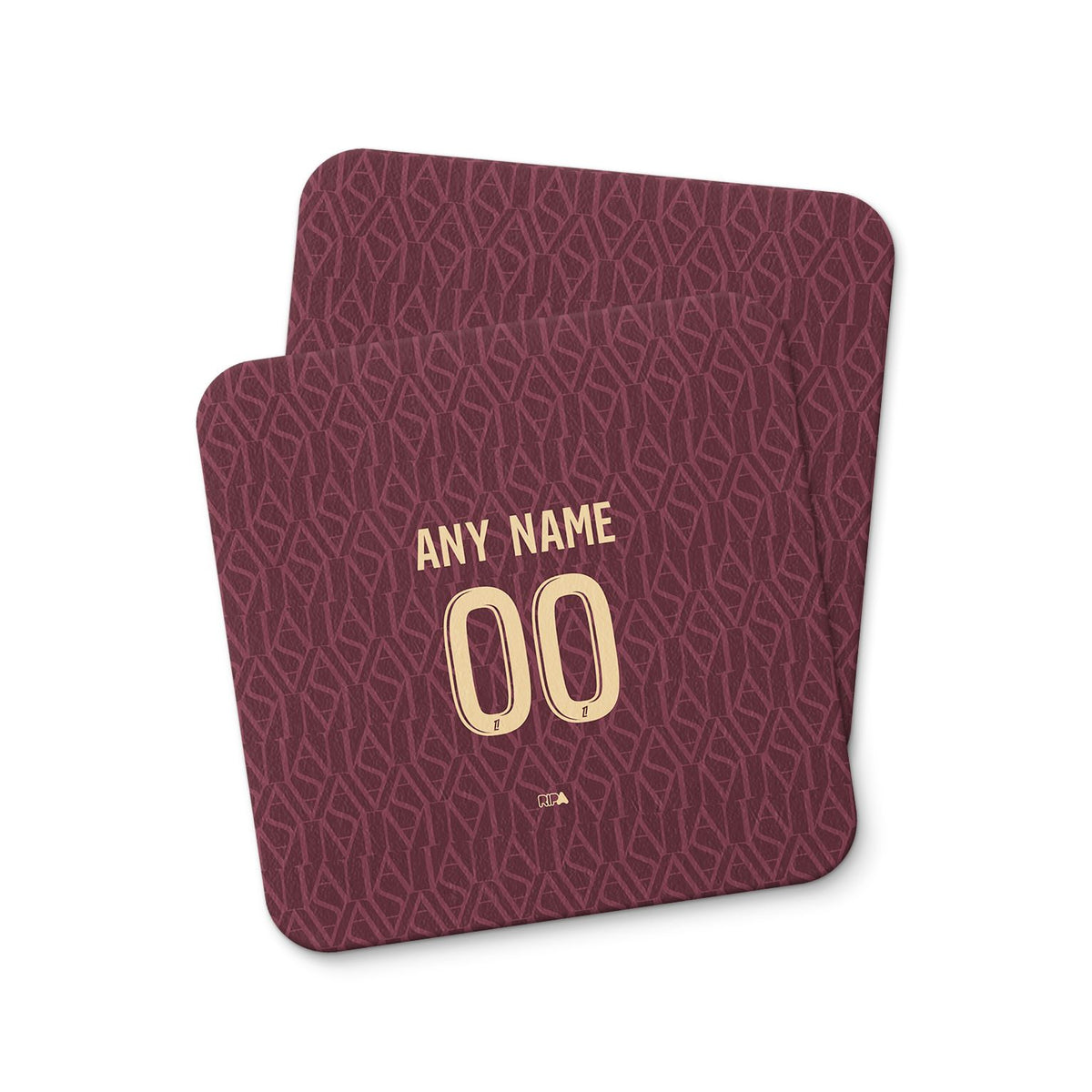 Coaster with the Monaco 2026-27 Away football shirt design by RIPA Football