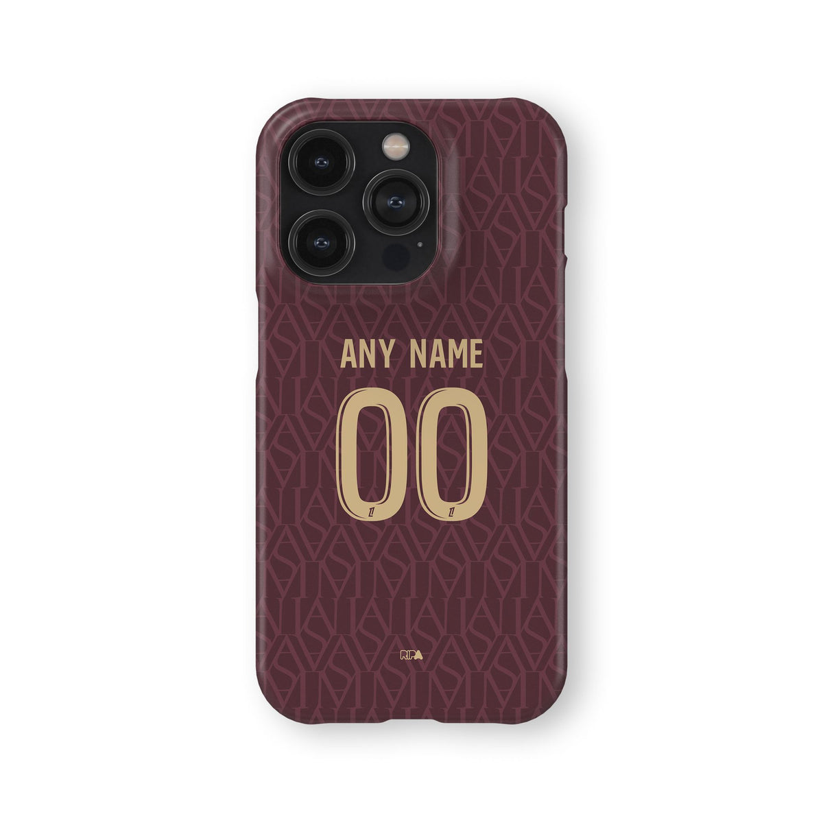Phone case with the Monaco 2026-27 Away football shirt design by RIPA Football