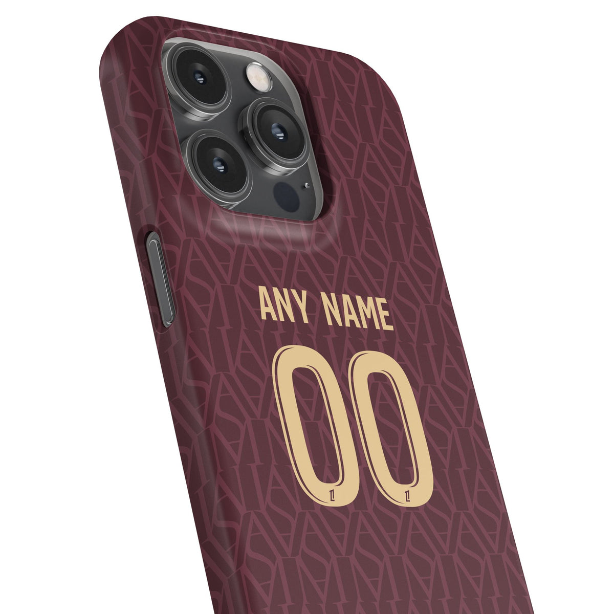 Phone case with the Monaco 2026-27 Away football shirt design by RIPA Football