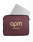 Laptop sleeve with the Monaco 2026-27 Away football shirt design by RIPA Football