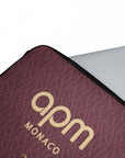 Laptop sleeve with the Monaco 2026-27 Away football shirt design by RIPA Football