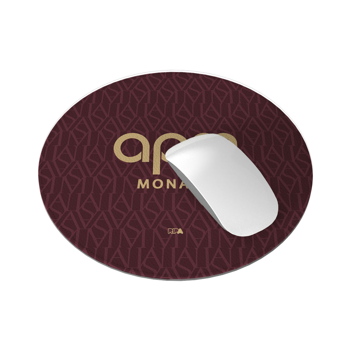 Mouse pad with the Monaco 2026-27 Away football shirt design by RIPA Football