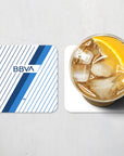 Coaster with the Monterrey 2023-24 Away football shirt design by RIPA Football