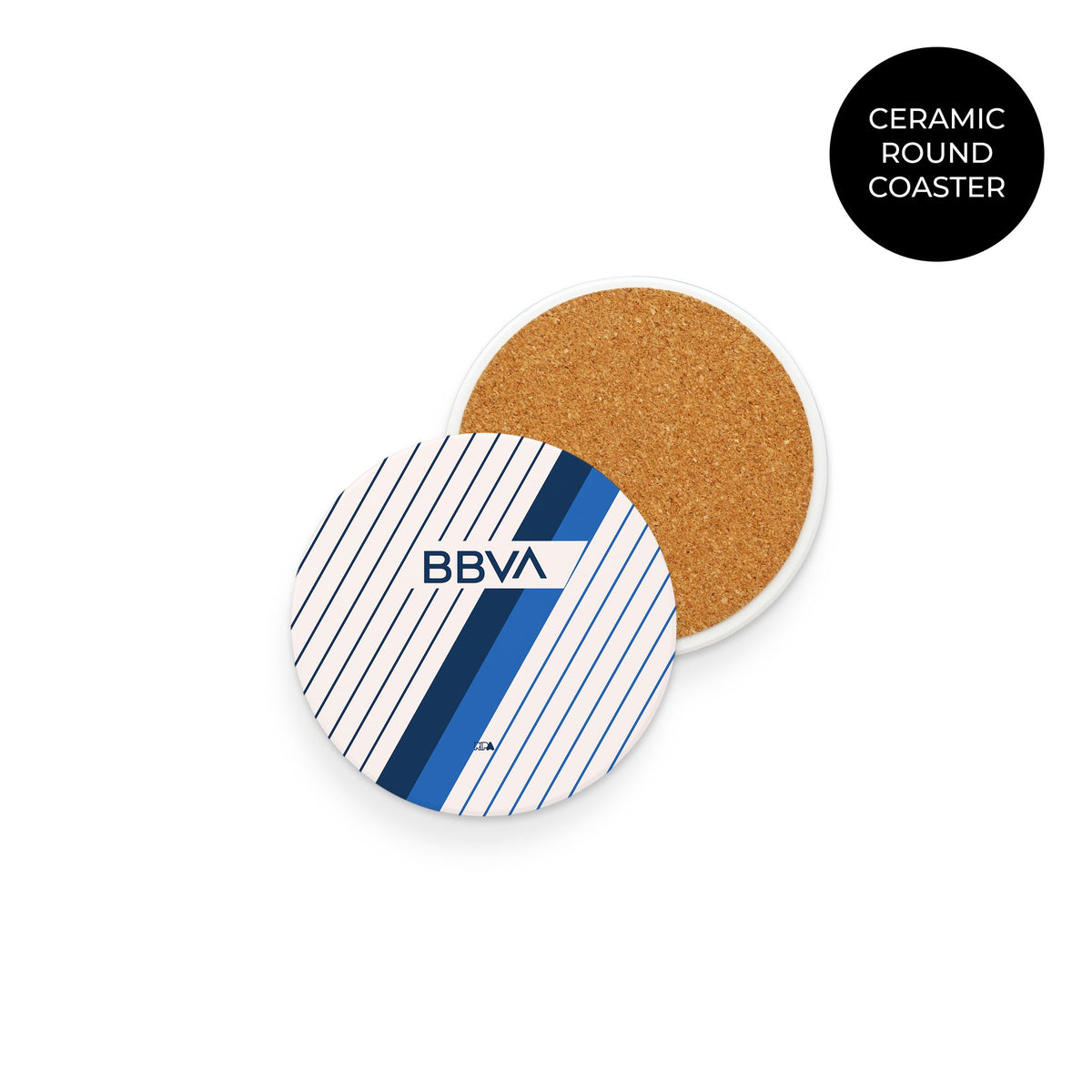 Coaster with the Monterrey 2023-24 Away football shirt design by RIPA Football