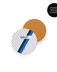 Coaster with the Monterrey 2023-24 Away football shirt design by RIPA Football