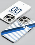 Phone case with the Monterrey 2023-24 Away football shirt design by RIPA Football