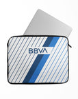 Laptop sleeve with the Monterrey 2023-24 Away football shirt design by RIPA Football