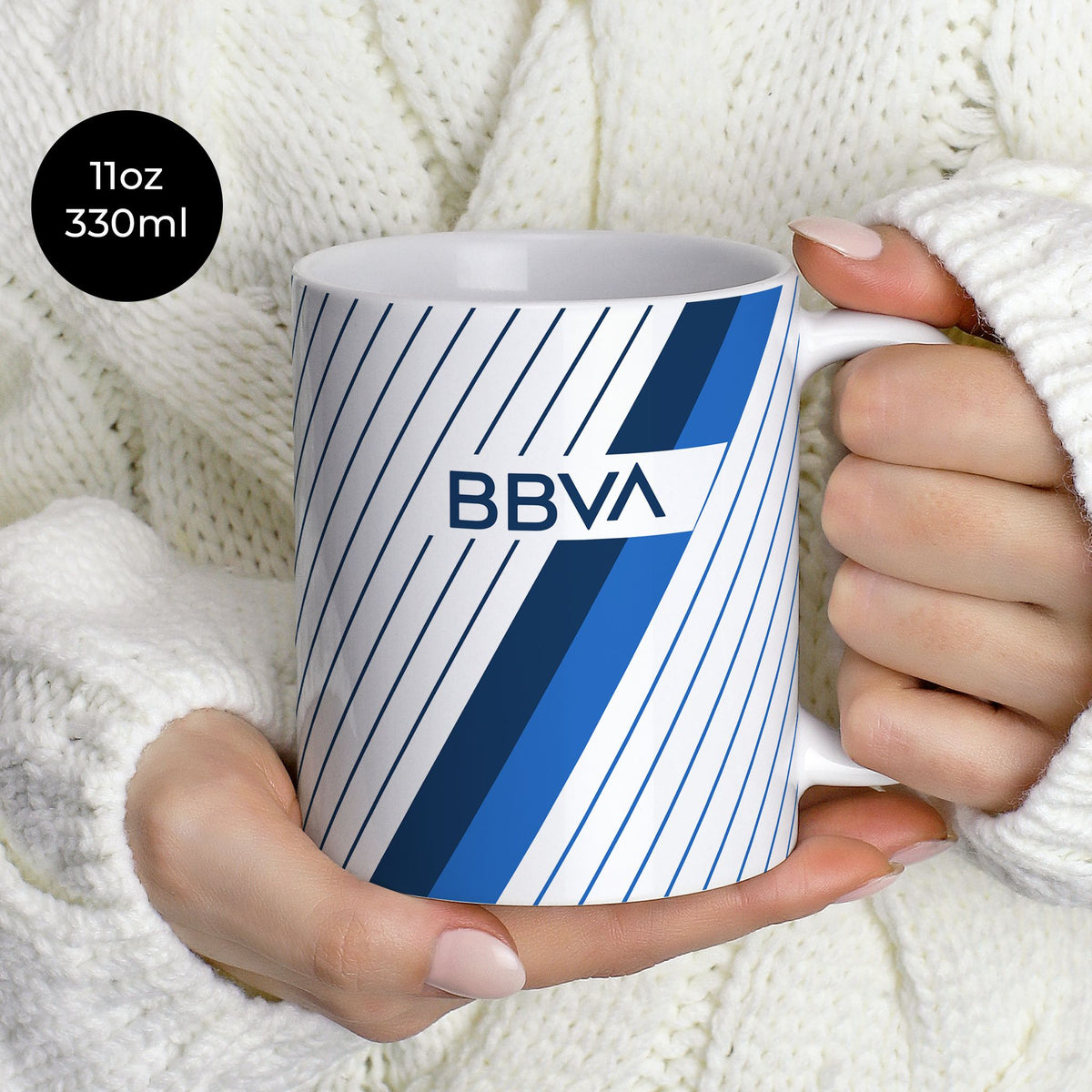 Mug with the Monterrey 2023-24 Away football shirt design by RIPA Football