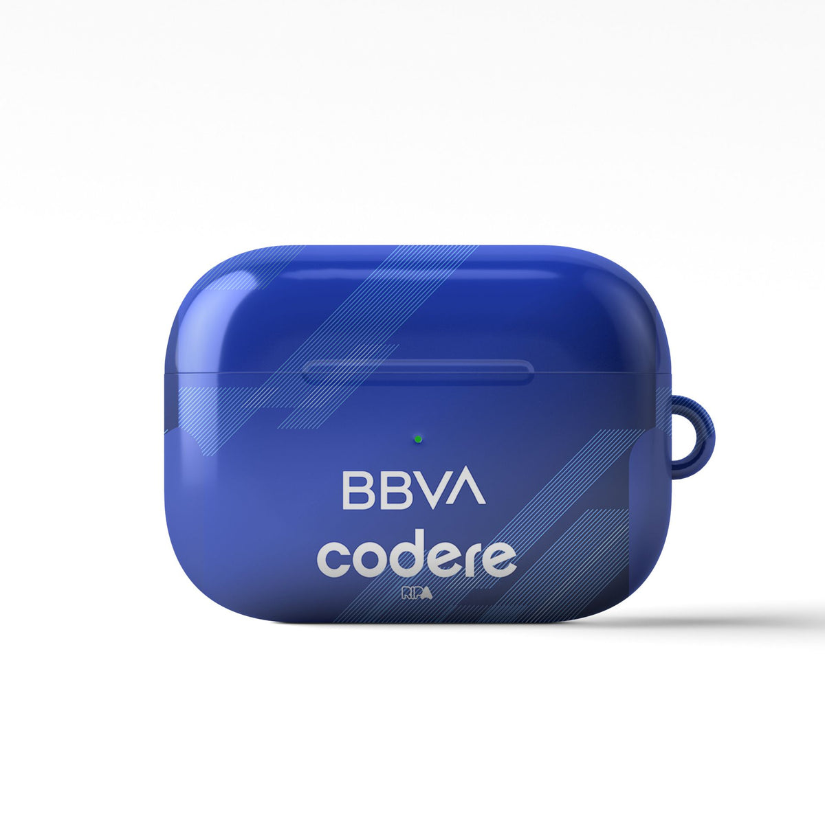 AirPods case with the Monterrey 2025-26 Third football shirt design by RIPA Football