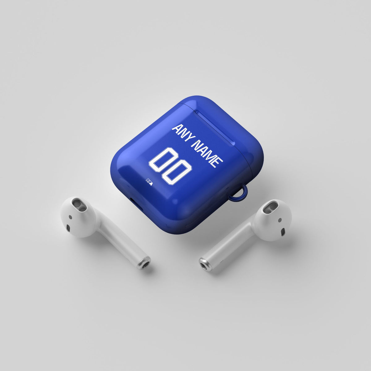 AirPods case with the Monterrey 2025-26 Third football shirt design by RIPA Football
