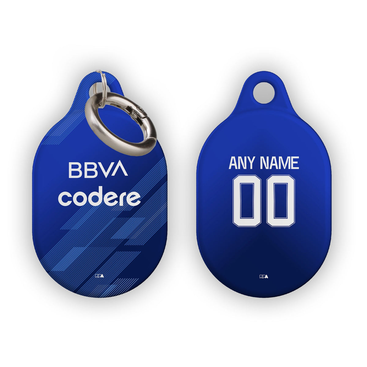 AirTag holder with the Monterrey 2025-26 Third football shirt design by RIPA Football