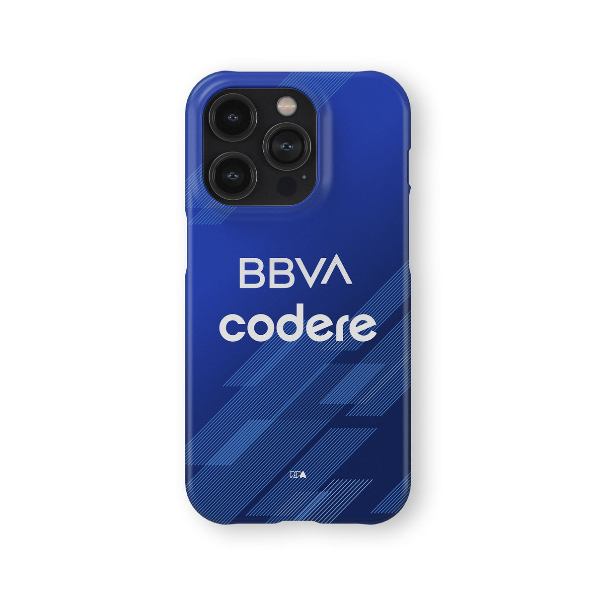 Phone case with the Monterrey 2025-26 Third football shirt design by RIPA Football