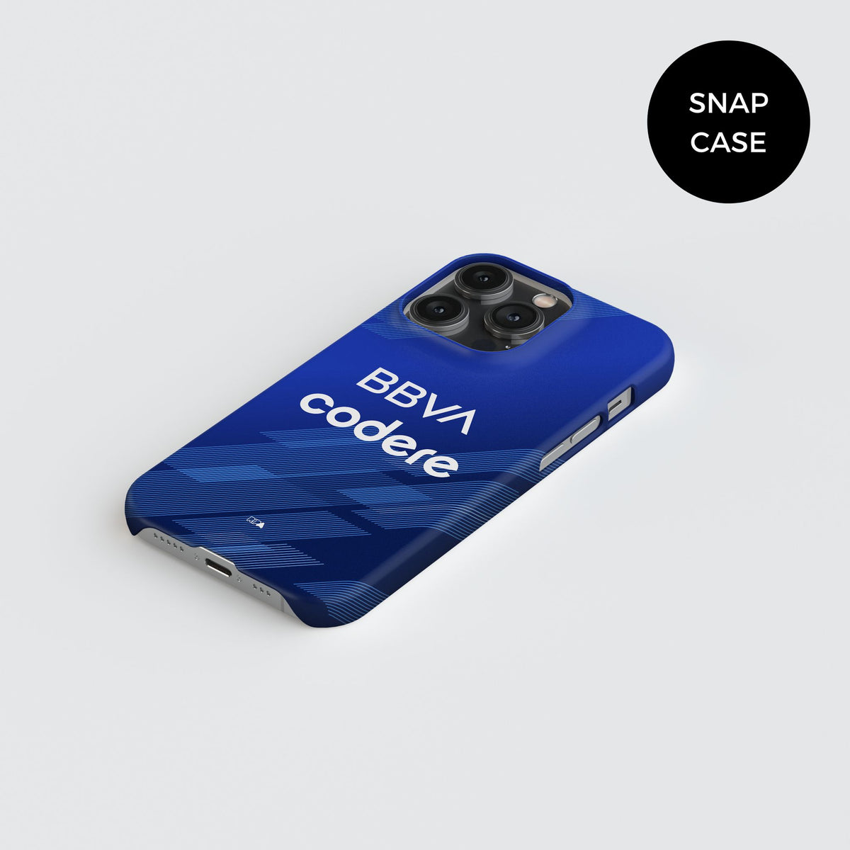 Phone case with the Monterrey 2025-26 Third football shirt design by RIPA Football