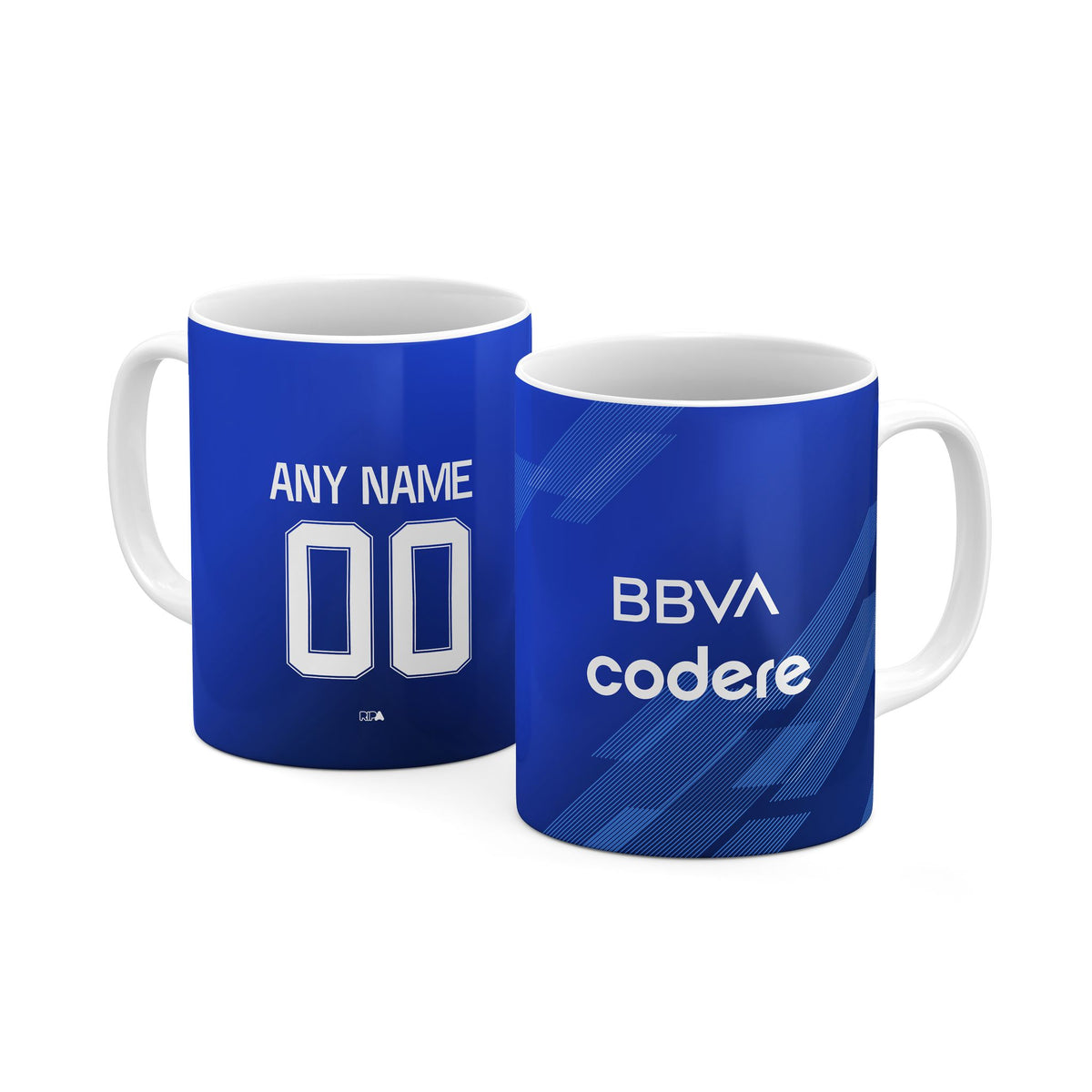 Mug with the Monterrey 2025-26 Third football shirt design by RIPA Football