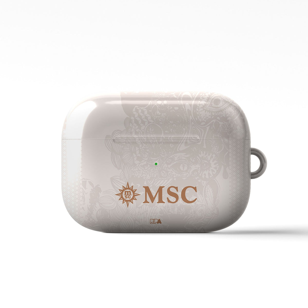 AirPods case with the Napoli 2025-26 Away football shirt design by RIPA Football