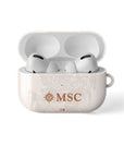 AirPods case with the Napoli 2025-26 Away football shirt design by RIPA Football