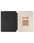 iPad case with the Napoli 2025-26 Away football shirt design by RIPA Football