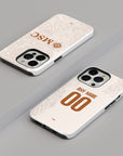 Phone case with the Napoli 2025-26 Away football shirt design by RIPA Football