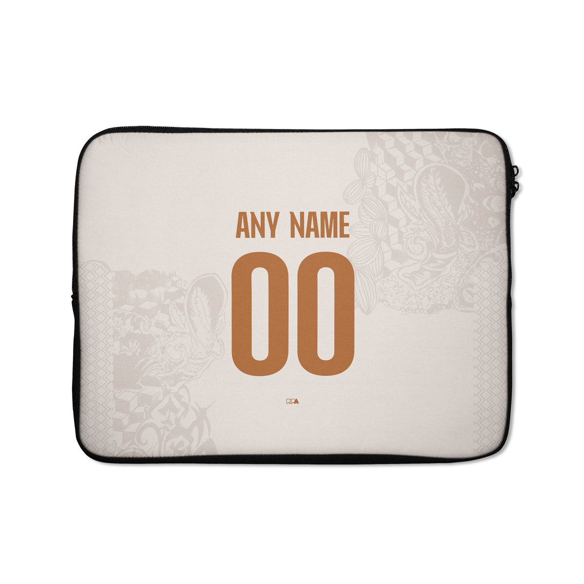 Laptop sleeve with the Napoli 2025-26 Away football shirt design by RIPA Football
