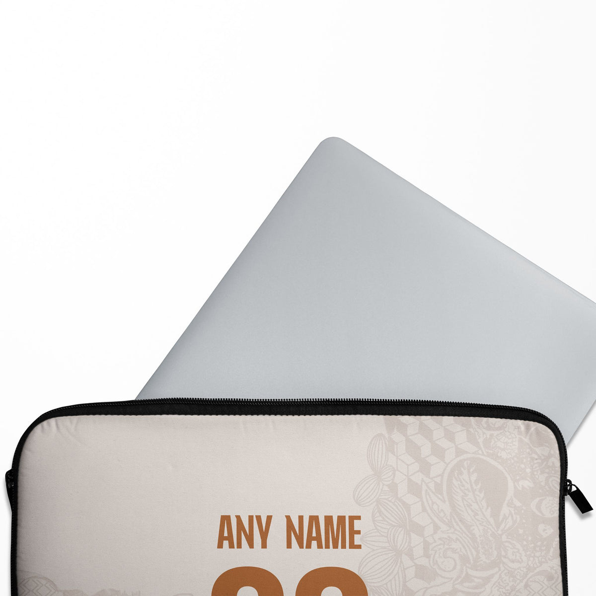 Laptop sleeve with the Napoli 2025-26 Away football shirt design by RIPA Football