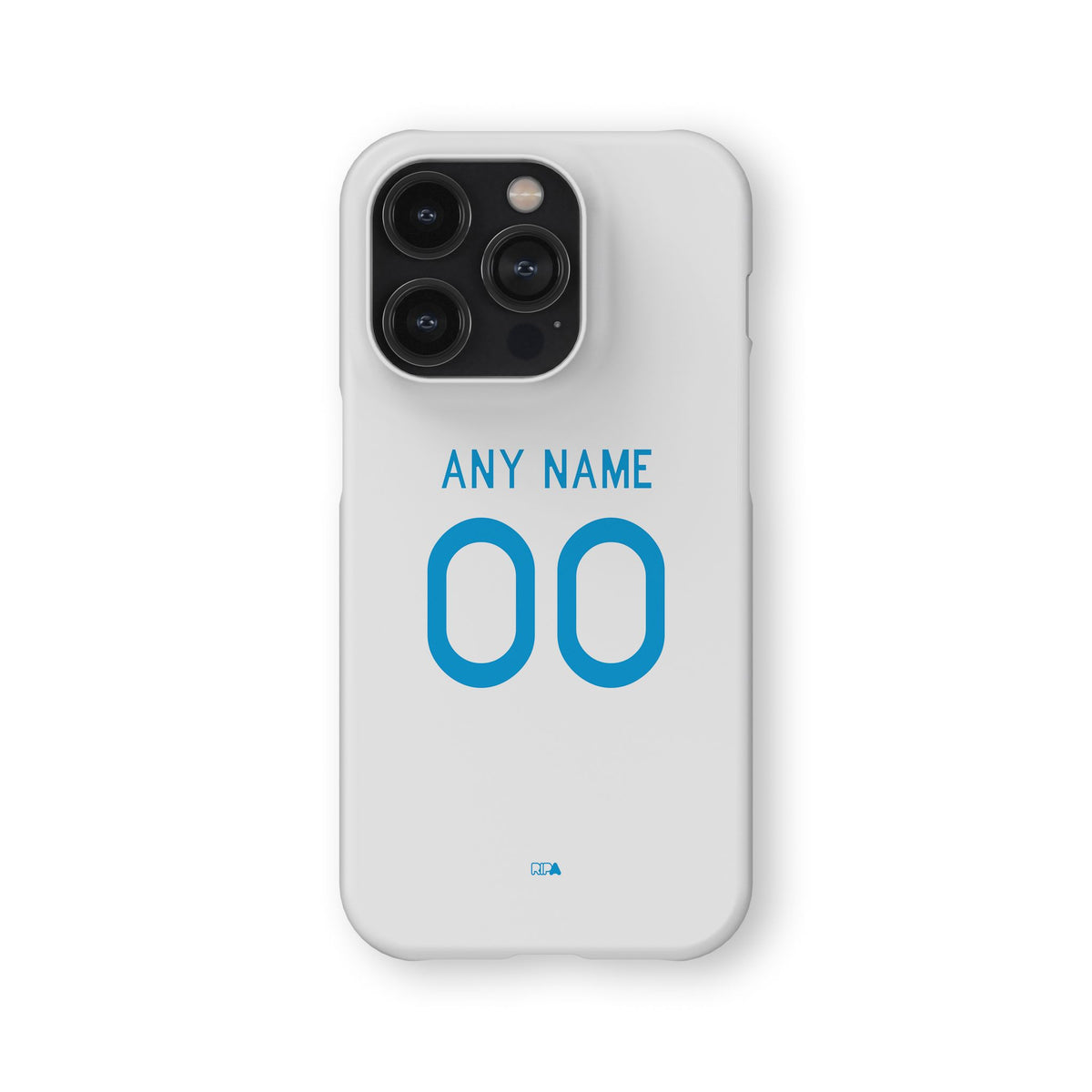 Phone case with the Napoli 2026-27 Away football shirt design by RIPA Football