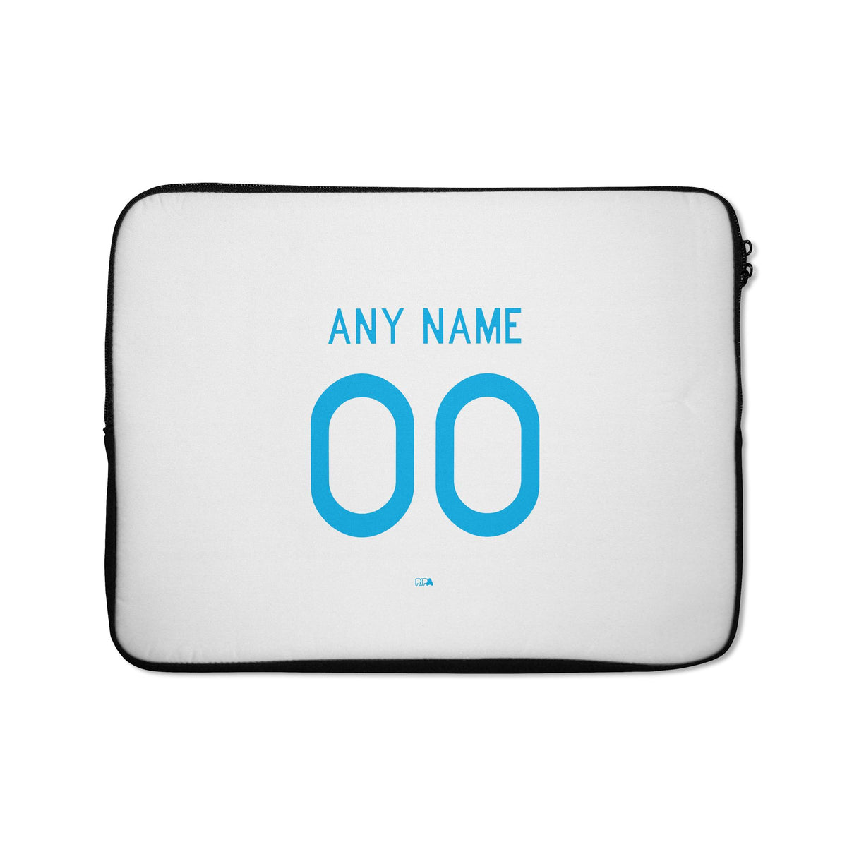 Laptop sleeve with the Napoli 2026-27 Away football shirt design by RIPA Football