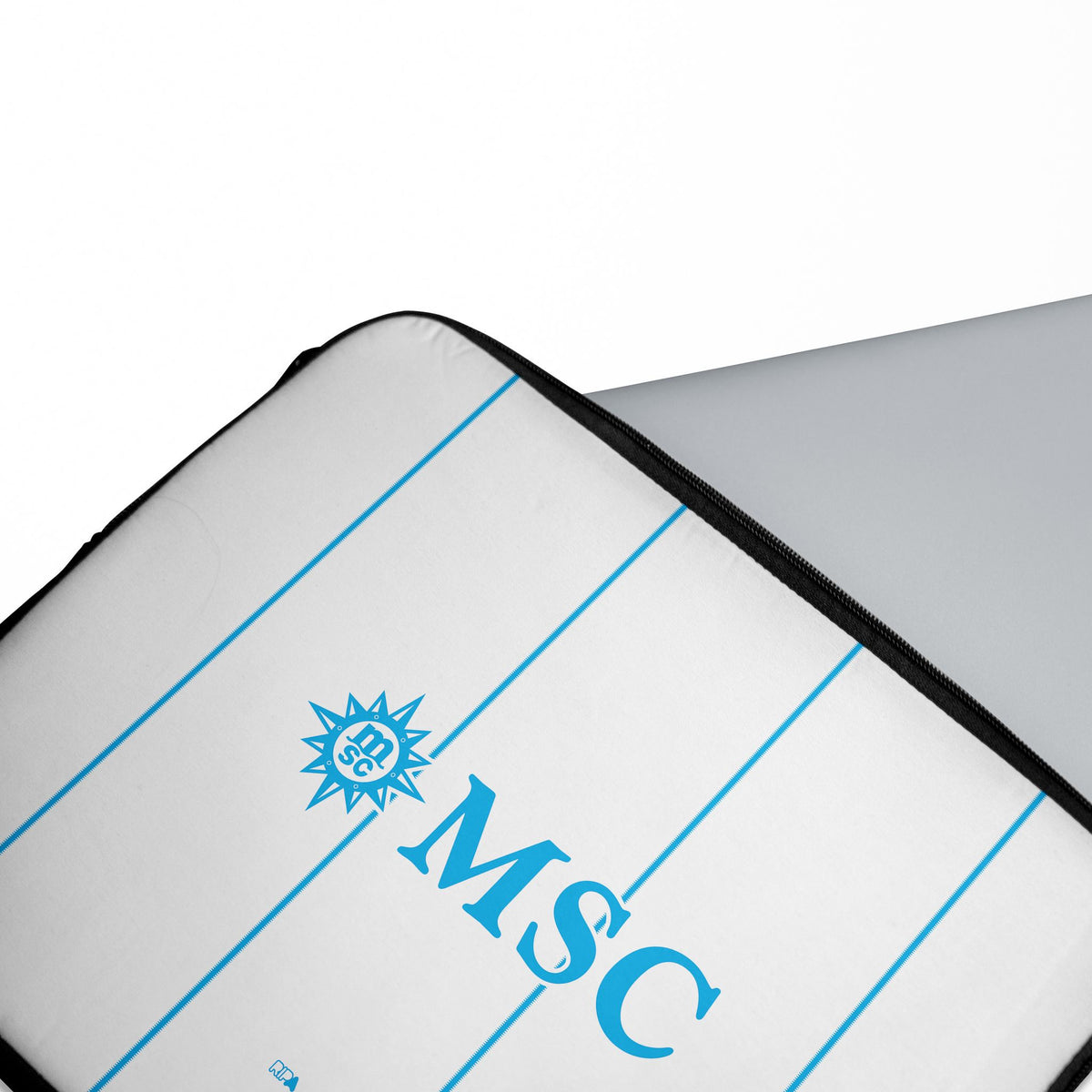 Laptop sleeve with the Napoli 2026-27 Away football shirt design by RIPA Football