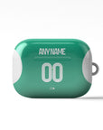 AirPods case with the Newcastle 2025-26 Away football shirt design by RIPA Football
