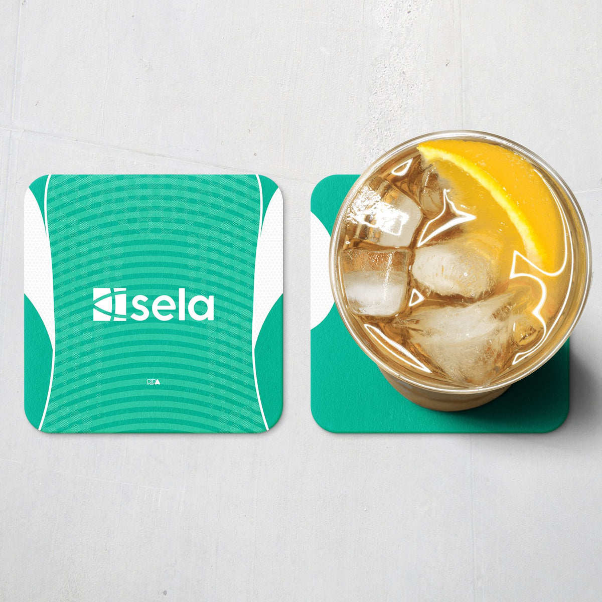 Coaster with the Newcastle 2025-26 Away football shirt design by RIPA Football