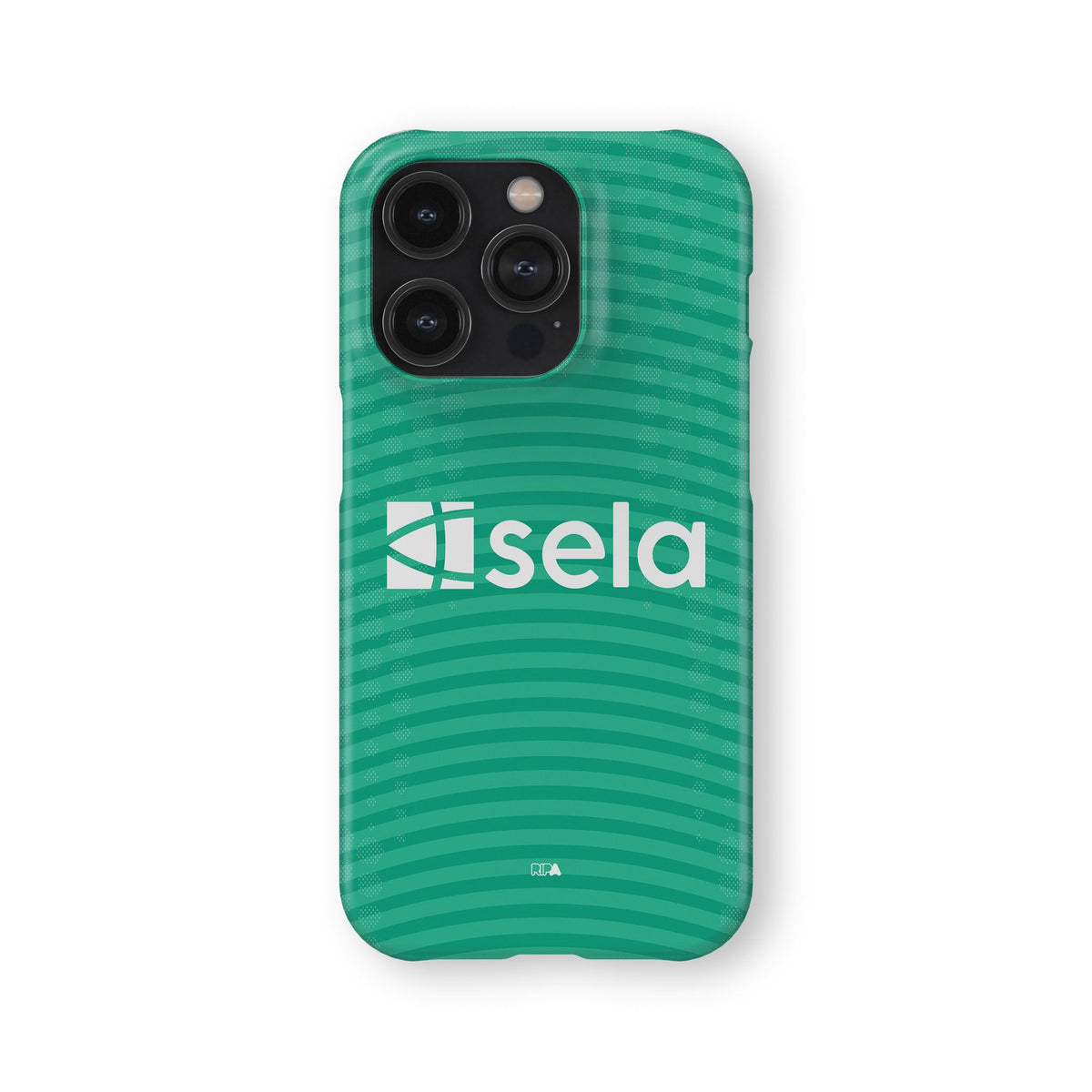 Phone case with the Newcastle 2025-26 Away football shirt design by RIPA Football