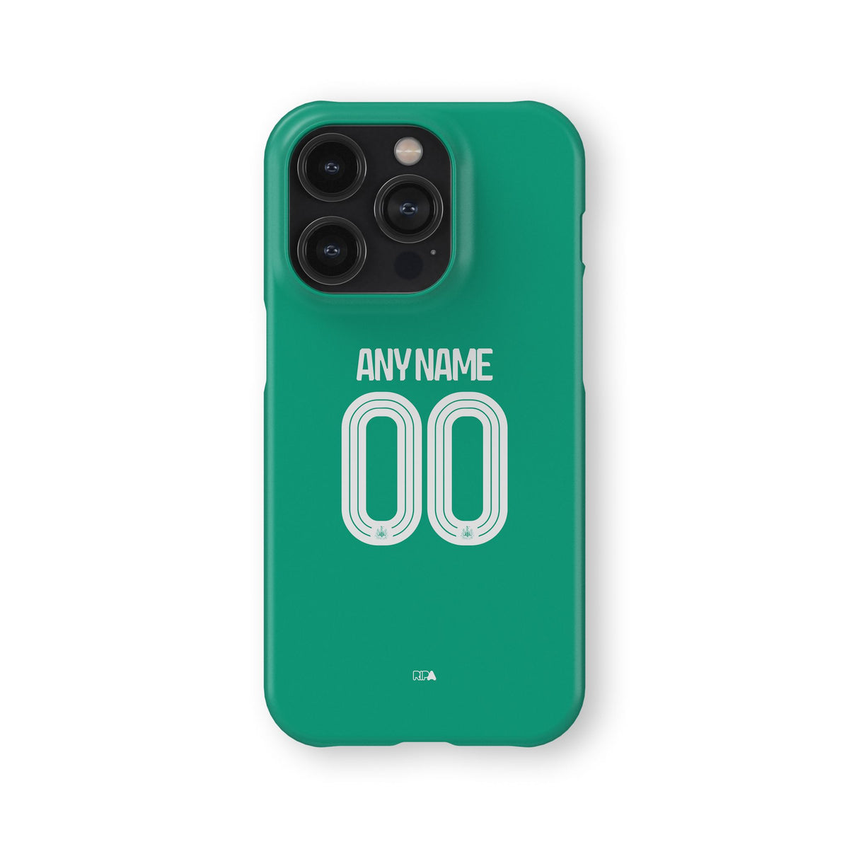 Phone case with the Newcastle 2025-26 Away football shirt design by RIPA Football