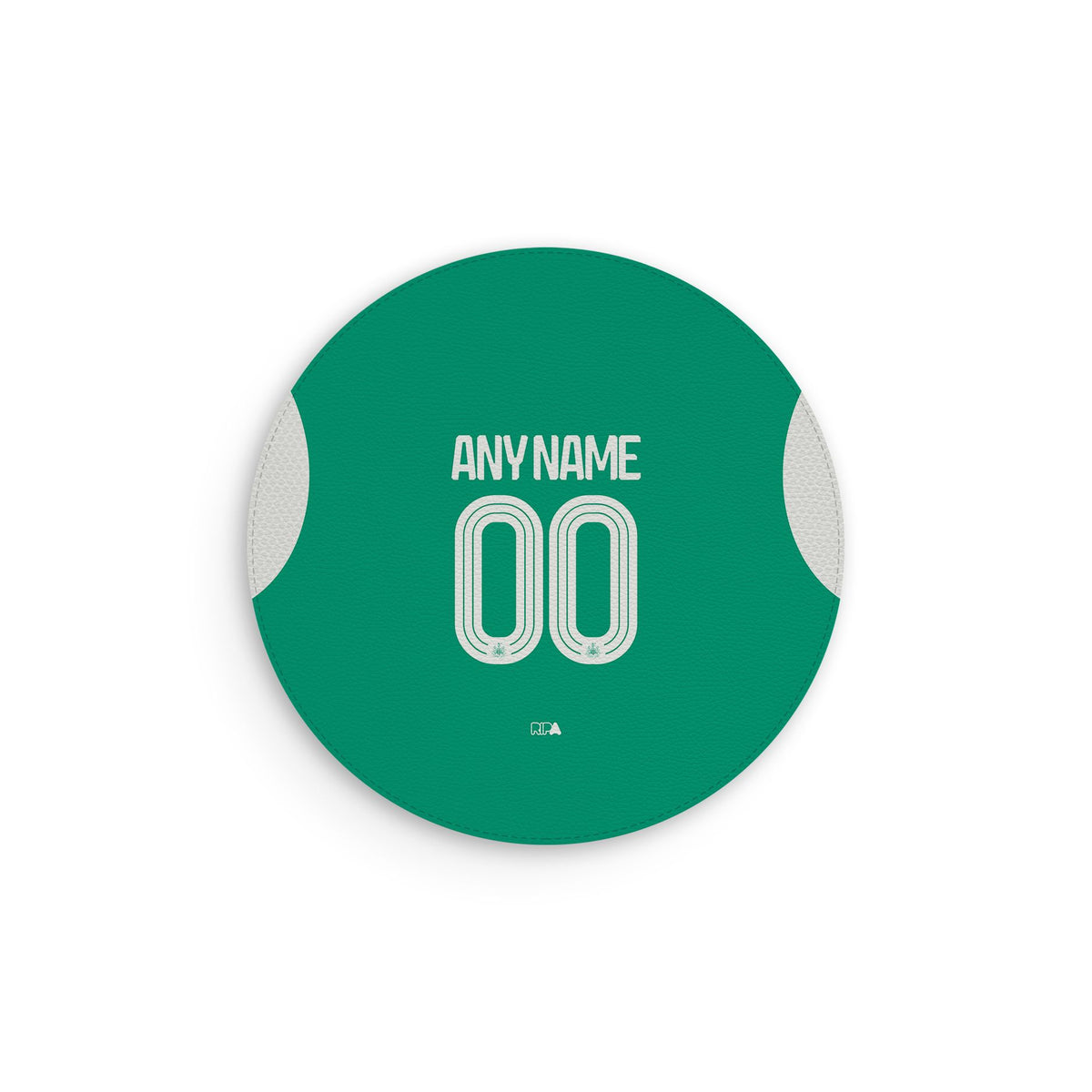 Mouse pad with the Newcastle 2025-26 Away football shirt design by RIPA Football