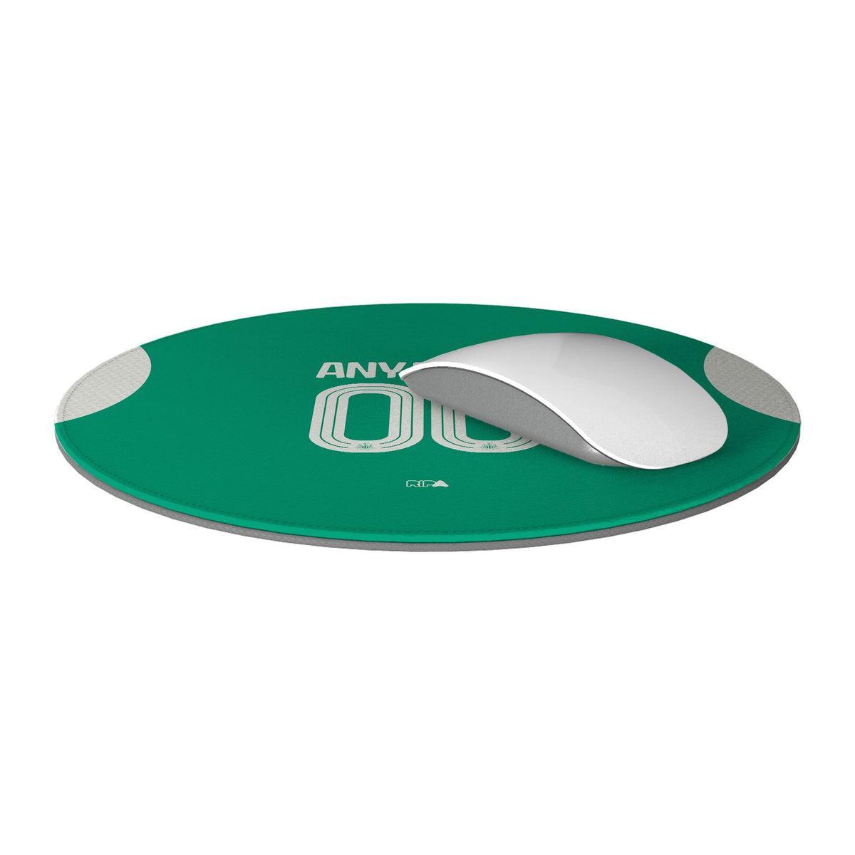 Mouse pad with the Newcastle 2025-26 Away football shirt design by RIPA Football