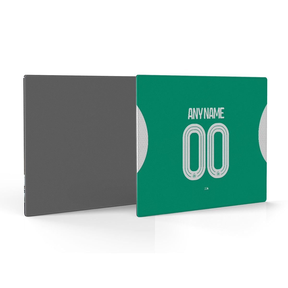 Mouse pad with the Newcastle 2025-26 Away football shirt design by RIPA Football