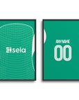 Print with the Newcastle 2025-26 Away football shirt design by RIPA Football
